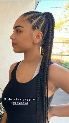 Braids For Mexican Women, Braids Mexican, Latina Braids Hairstyles, Mexican Hairstyles, Kanekalon Hairstyles, Pretty Braided Hairstyles, Braided Hairstyles Updo, Natural Hair Braids