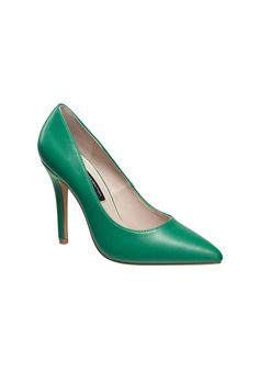 French Connection Sierra Pointed Heels for Women.Manmade UpperManmade LiningManmade Outsole4" Heel heightPump available in sizes 6,6.5, 7,7.5,8,8,5,8,10,11 | Women's Sierra Pump by French Connection in Dark Green (Size 8 M) Heels For Women, Pointed Heels, White Pumps, Woman Within, Swimsuits For All, French Connection, Dress Accessories, Sale Items, Dark Green