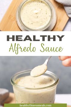 a spoon full of mayo sauce with the words healthy affedo sauce above it