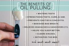 benefits of oil pulling How To Clear Sinuses, Power Bar, How To Prevent Cavities, How To Relieve Headaches