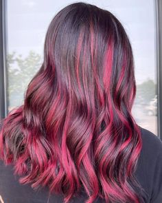 Fantasy Hair Color 2023 Trends, Pink Hair Highlights, Fantasy Hair Color, Hairstyle Idea, Hair Color Pink, Face Hair