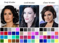 Color Analysis Winter, Winter Skin Tone, Winter Make Up, Winter Deep, Clear Winter, Mode Tips, Winter Color Palette