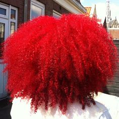 Curly Nikki, Bright Red Hair, Beautiful Natural Hair, Dyed Natural Hair, Pelo Afro, Natural Hair Beauty