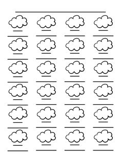 Cute template for swatching your alcohol markers, watercolor brush pens, watercolors, gouche, and more!  Make sure the color you're selecting for your art is the right one BEFORE you put it on your piece! With this printable template you can swatch up to 60 colors.  Great for kingart, Ohuhu, Bianyo, colpart, Arteza and more! Template in vertical layout. Swatch Template, Watercolor Brush Pens, Cute Template, Watercolor Brush Pen, Bullet Journal Printables, Color Test, Watercolor Brush, Cloud Shapes, Brush Pens