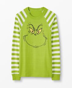 Adult Dr. Seuss Grinch Long John Top - Matching Family Pajamas - Size S - Grinch - Christmas - Improved fit! Organic combed cotton rib knit Super-smooth flatlock seams Front screenprint Soft ribbed cuffs STANDARD 100 by OEKO-TEX® |  GOTS certified by OTCO Tops and pants offered separately for the very best fit Prewashed Imported Sorry, not available for international shipping™ & © 2021 Dr. Seuss Enterprises, L.P. All Rights Reserved.. Pajamas, Adult > family matching pajamas, matching paj Grinch Dress, Xmas Grinch, Grinch Pajamas, Grinch Stuff, Christmas Essentials, Family Matching Pjs, Dr Seuss Grinch, Family Matching Pajamas, Grinch Party