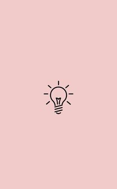 a light bulb on a pink background