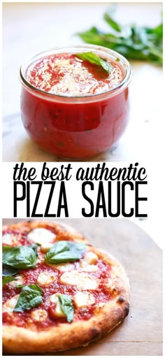 the best authentic pizza sauce is in this recipe and it's ready to be eaten