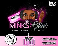 Mink Lash Business, Lash Business Logo, Lash Tech Logo, Lash Logo Design, Lash Logo, Glitter Logo, Lash Business, Tech Logo, Lashes Logo