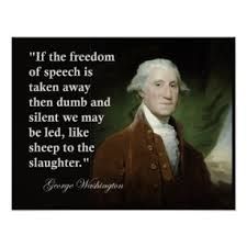 george washington with quote about speech