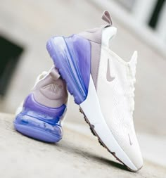 ITEMNike Air Max 270 Sail Pumice Space Purple Lilac Violet White AH6789 107 Women 7 100% AUTHENTIC GUARANTEED! NO FAKES! NO VARIANTS! CONDITION: Brand new INCLUDED:  Original Box Air Max 270 Nike, Purple Tennis Shoes, Air Maxes, Air 270, Nike 270, Back To School Shoes, Preppy Shoes, All Nike Shoes, Minimalist Shoes