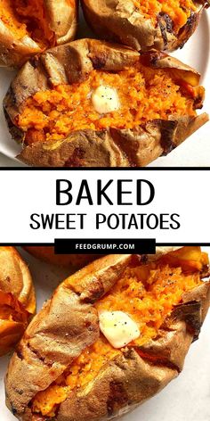 This baked sweet potato recipe will change your mind about sweet potatoes! Roasted to soft, creamy perfection with crispy skin, they’re amazing with a little butter and black pepper. A simple, delicious side you’ll love!