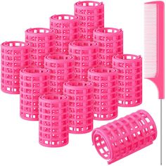 Store New Arrivals Add to Favorite View Feedback Contact     12 Pieces Snap Hair Roller, Large Size Plastic Hair Rollers Hair Curlers with Rat Tail Comb for Long Hair Hairdressing Styling Tools(6.8 X 3.6 Cm,Pink) 12 Pieces Snap Hair Roller, Large Size Plastic Hair Rollers Hair Curlers with Rat Tail Comb for Long Hair Hairdressing Styling Tools(6.8 X 3.6 Cm,Pink) Package content: there are 12 pieces of large size plastic hair rollers, 1 piece steel pintail comb, a nice combination for your daily hairdressing needs, easy to create a charming and curly hairstyle for you, or design other hairstyles DIY curls: the hair curling rollers are suitable for home, not require heating and no harm to hair, safe to operate, easy to DIY and time-saving, with bright color that can improve your mood during Curling Rollers, Plastic Hair Rollers, Diy Curls, Rollers Hair, Hairstyles Diy, Rat Tail Comb, Hair Roller, Tail Comb, Roll Hairstyle