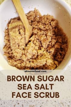 Do you want to make a DIY sugar sea salt scrub for the face? You’re in luck. This post shows you how to make a brown sugar Himalayan sea salt face scrub. You can whip up this homemade salt sugar face scrub with only a few ingredients and exfoliate your face. Salt Face Scrub Diy, Face Scrub For Dry Skin, Easy Diy Scrub, Foot Scrub Recipe, Salt Face Scrub