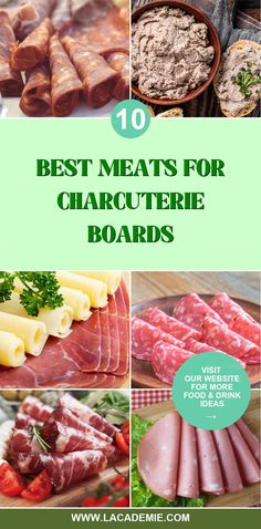 the top 10 best meats for charcuterie boards