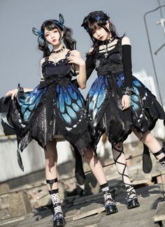 Gothic Mode, Punk Dress, Butterfly Effect, Grunge Style, Steampunk Fashion, Harajuku Fashion, The Butterfly, Cosplay Outfits, Lolita Dress