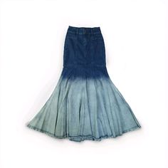 Beautiful, Heavy, And Ombre Dip Dyed! Small Family Business, Smoke Free Home, Open To Offers, Will Rush Shipment If Requested, Responsive To Messages! This Denim Skirt From Dolls Kill Is A Perfect Addition To Your Wardrobe. The Skirt Is Made Of A Blend Of Polyester, Cotton, And Elastine And Features A Unique Ombre Pattern In A Beautiful Blue Color. The Fringe Accents On The Skirt Add A Touch Of Elegance And Make It A Perfect Choice For A Grunge-Themed Outfit. The Button Closure Ensures A Comfort Fitted Washed Blue Skirt For Summer, Fitted Washed Blue Denim Skirt For Spring, Fitted Washed Denim Skirt, Blue Fitted Flare Skirt, Spring Fitted Washed Skirt, Fitted Washed Skirt For Spring, Spring Washed Fitted Skirt, Fitted Denim Blue Skirt With Frayed Hem, Fitted High Rise Washed Blue Denim Skirt