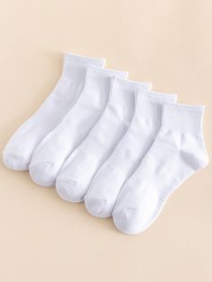 White Short Socks, White Cotton Socks, Ankle White Socks, Ankle Length Socks, White Ankle Socks, Neutral Socks, Trendy Water Bottles, Solid Socks, Dr Shoes