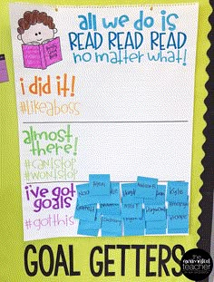 a bulletin board with writing on it that says all we do is read read read read no matter what