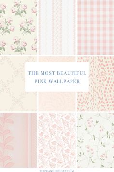 the most beautiful pink wallpapers for your home and office in this postcard style