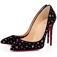 Pointy Toe Multicolor Crystals Size 38 Rare Christian Louboutin Pigalle Follies, Wedding Shoes Low Heel, Pigalle Follies, Christian Louboutin Pigalle, Jimmy Choo Heels, Red Bottom, Christian Louboutin Heels, Louboutin Heels, Low Heel Shoes