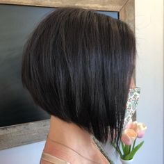 Attractive Inverted Short Bob Haircut Angled Haircut, Short Angled Bobs, Asymmetrical Bob Short, Angled Bob Haircuts, Angled Bob, Inverted Bob