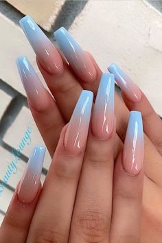 The best baby blue ombre nails, including baby blue ombre nail art designs, light blue ombre nail designs, light blue ombre nails coffin long, blue ombre nails coffin, as well as blue ombre nails acrylic. #blueombre #blueombrenails #ombrenails #ombrenaildesigns #ombrenailart #ombrenailartdesigns #ombrenailscoffin #coffinnails #bluecoffinnails #acrylicnails #babybluenails #lightbluenails