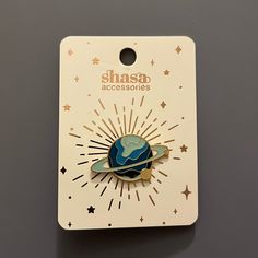 Unisex Blue Saturn Planet Astrological Theme Pin Imported From Mexico Gift Holiday Birthday Hot Topic Quirky Stem Hot Topic Boxlunch Space Nasa Astronomy Saturn Jewelry, Mexico Gift, Saturn Planet, Backpack Pins, Brown Tweed, Winter Headbands, Space Nasa, Cool Pins, Packaging Ideas