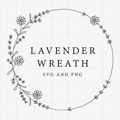 the logo for lavender wreath svg and png