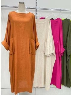 Summer Fashion Dresses Casual, Linen Style Fashion, Mode Abaya, Linen Fashion, Muslimah Fashion Outfits, Summer Fashion Dresses, Latest African Fashion Dresses, Fashion Dresses Casual, Hijabi Fashion