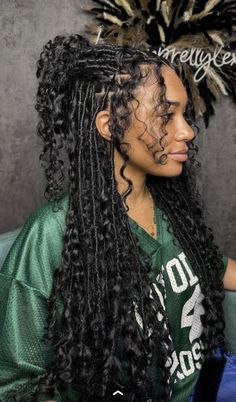 Water Fall, Pretty Braided Hairstyles, Braids With Curls, Human Braiding Hair