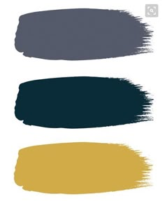 four different shades of paint on a white background