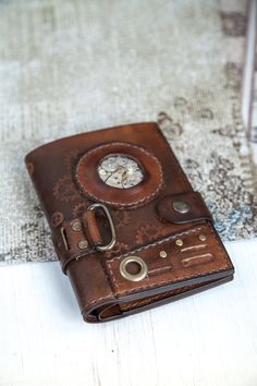 Steampunk Bag, Insulin Pump, Steampunk Accessories, Leather Pocket, Pocket Wallet, Steam Punk, Mechanical Watch, Leather Design, Leather Belt