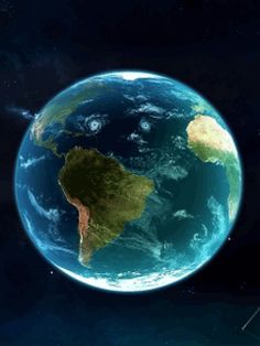 an artist's rendering of the earth from space