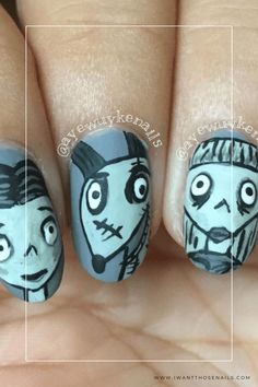 Frankenweenie Nails