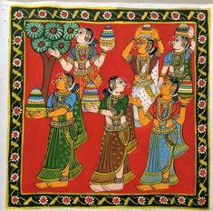 Pattachitra Paintings, Afghani Chicken, Mythological Art, Art Forms Of India, Buddha Painting Canvas