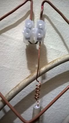 two wires connected to an electrical device