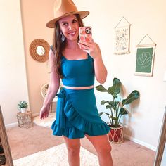 Size Small- Dark Teal! Perfect For Vacation Or A Date Night! I Love This And Have This In A Different Color. I Wear The Skirt Separately As Well! This Item Is Still Listed On Their Website For $56! Cute Fitted Blue Mini Skirt, Cute Blue Fitted Mini Skirt, Cute Beach Skirt For Summer, Cute Summer Beach Skirt, Cute Blue Mini Skirt For Summer, Trendy Summer Blue Mini Skirt, Cute Fitted Beach Skirt, Cute Beach Mini Skirt For Summer, Cute Summer Beach Mini Skirt