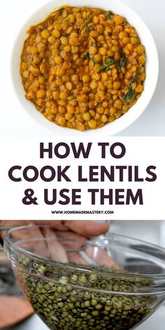 how to cook lentils and use them