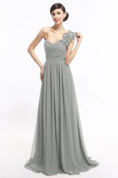 COCOMELODY Sheath Sweep-Brush Train Chiffon Evening Dresses COLT14007 Corset Embellishment, Chiffon Evening Dresses, Corset Back, Back Details, Steel Grey, Chiffon Dress, Bridesmaid Dress, Floor Length, Evening Dresses