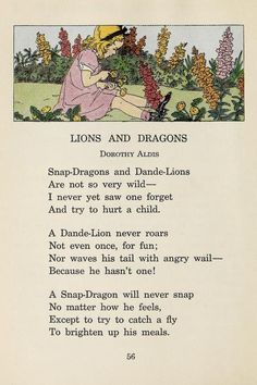 an illustration from the book lions and dragon's