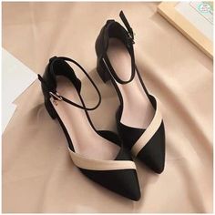 Party Shoes Heels, Shoes For Party, Gaun Koktail, Medium Heel Shoes, Beige Square, Party Ladies, Casual High Heels, Mid Heels Pumps