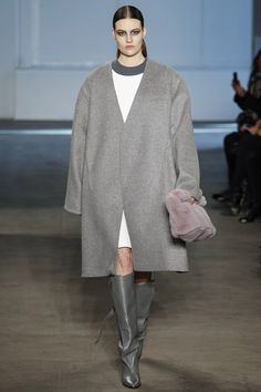 Derek Lam 2014 Fashion Trends, Derek Lam, Winter Coats Jackets, Fall 2014, Knit Fashion, Grey Fashion, New York Fashion Week, Modern Luxury, Autumn Winter Fashion