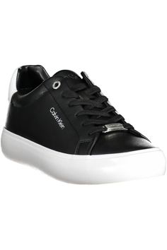 Unleash your stylish side with the Calvin Klein sports sneakers, where fashion meets eco-conscious design. This sleek black footwear features a bold lace-up design, punctuated by contrasting details for an eye-catching look. The iconic Calvin Klein logo is prominently displayed, showcasing brand prestige with every step. Crafted from a blend of materials, including sustainable 50% recycled polyester, these sneakers are as environmentally aware as they are chic. Perfect for trendsetters looking t Calvin Klein Sport, Black Footwear, High Heel Stiefel, Calvin Klein Collection, Athletic Looks, Sport Shoes Women, Sports Sneakers, Calvin Klein Black, Black Nylon