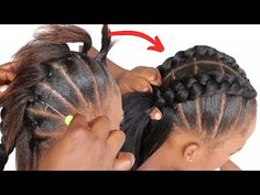 Quick Crochet Hairstyles, Easy Crochet Braids, Hairstyle For Beginners, Cabello Afro Natural, Crochet Hairstyles, Lil Girl Hairstyles, Kid Braid Styles, Braid Hairstyle, Quick Braided Hairstyles