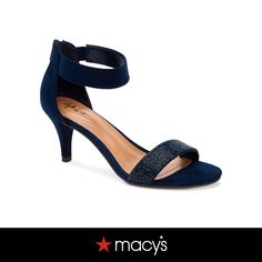 in stock Evening Heels, Evening Sandals, Flip Flop Shoes, Heeled Sandal, Only Shoes, Blue Sandals, Ankle Strap Heels, Navy Women, Ankle Strap Sandals