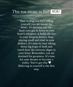 a poem written in the water with an image of a person swimming underneath it and text that reads, this was meant to find you