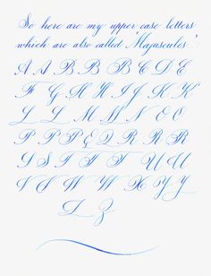 an old fashioned handwritten letter is shown with blue ink on white paper and the letters are