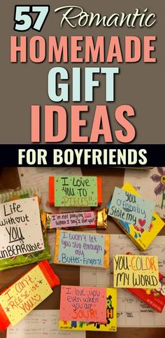 homemade gift ideas for boyfriends that are fun and easy to make with the kids