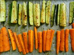 there are many different types of carrots on the table