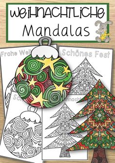 christmas tree coloring pages with the words, free printables for kids to color